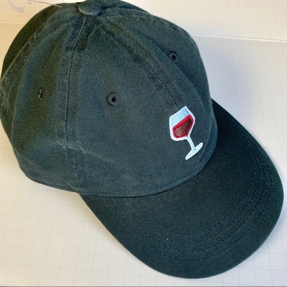 Red Wine Glass baseball hat - Picture 2 of 6